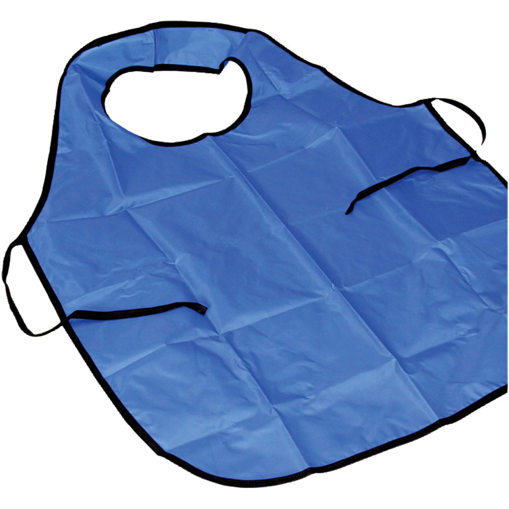Creative company painting apron with neck loop, length 70 cm, size 8+ years, blue, 1 piece