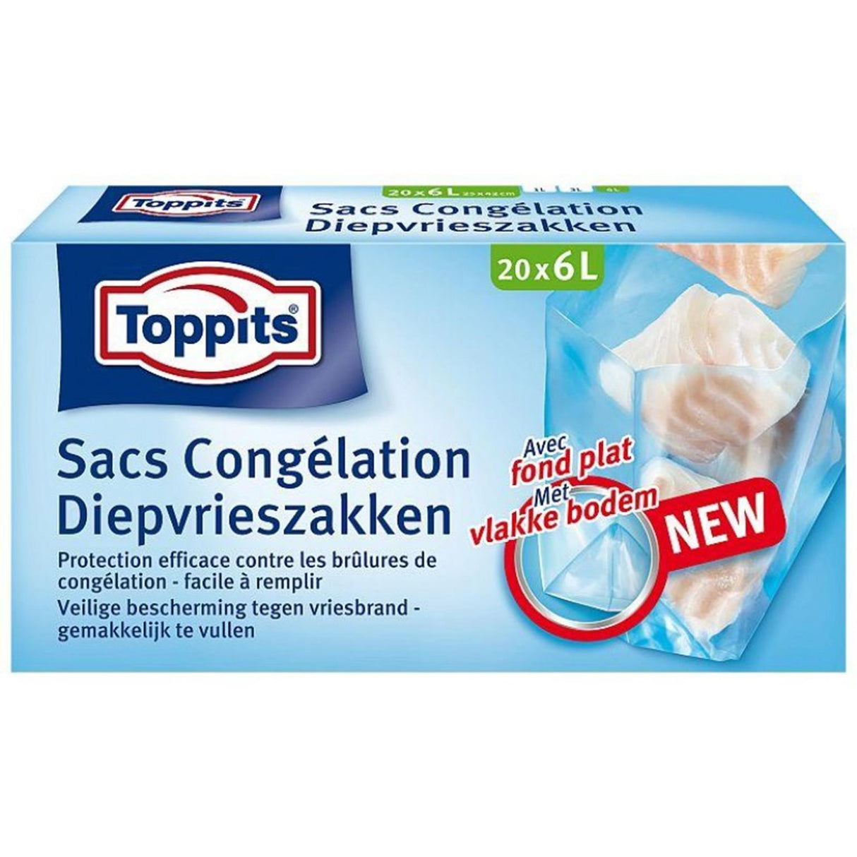 Toppits fryspåsar 6l 20 st