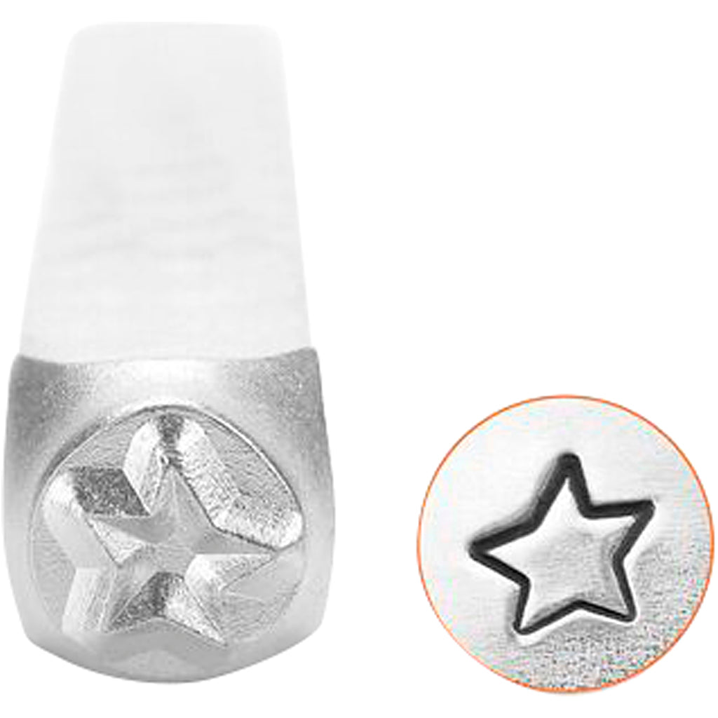 Impressart embossing stamp, star, l: 65 mm, size 3 mm, 1 piece