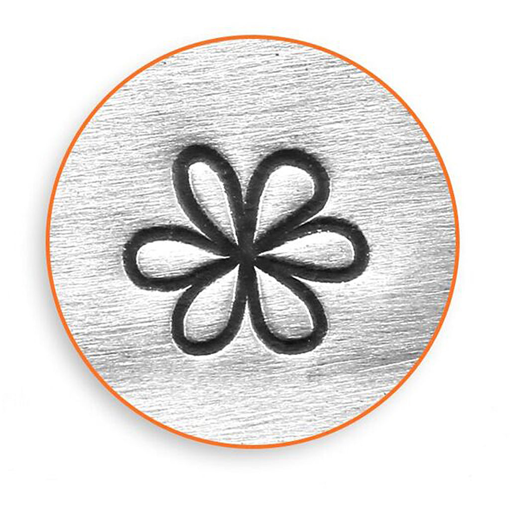 Impressart embossing stamp, flower, L: 65 mm, size 6 mm, 1 piece