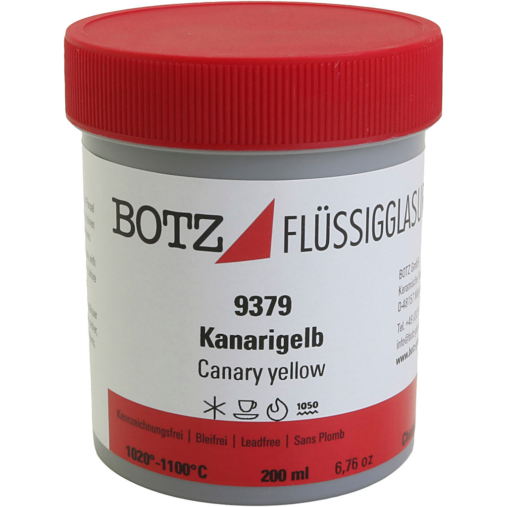 Glaze for clay, yellow, 200 ml 1 box