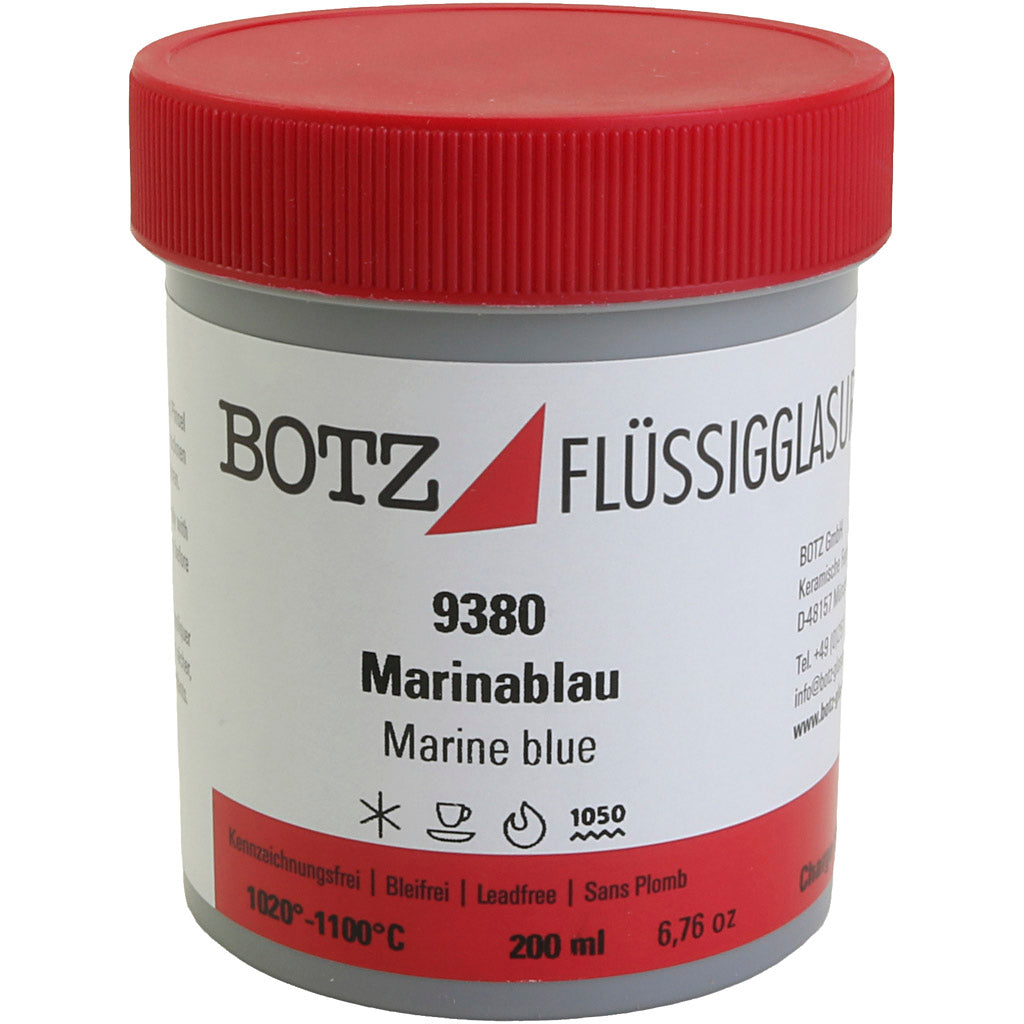 Clay glaze, blue, 200 ml 1 box