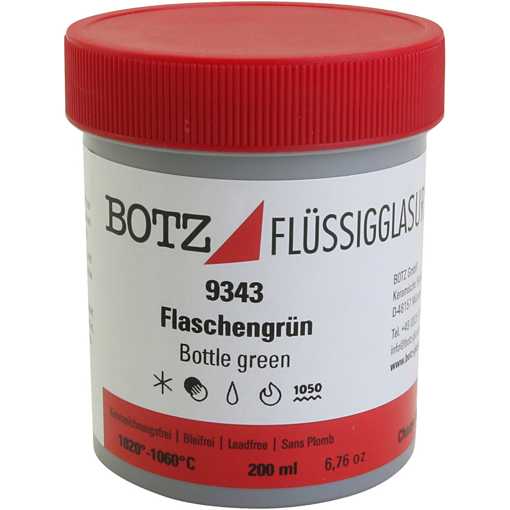 Glaze for clay, green, 200 ml 1 box