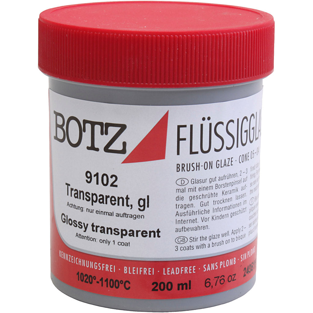 Glaze for clay, transparent, 200 ml 1 box