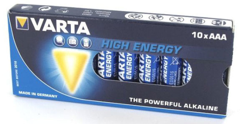 Varta batt va longlife power lr03 aaa blyant ds a 10