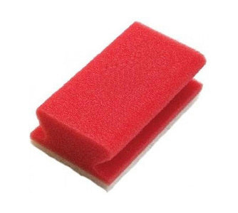 Wecoline gąbka do szorowania weco z uchwytem czerwono-biała 142x70x45 mm (10 sztuk)