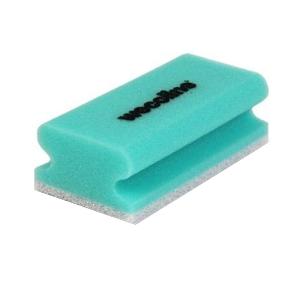 Wecoline gąbka do szorowania weco z uchwytem zielono-biała 142x70x45mm (10 sztuk)