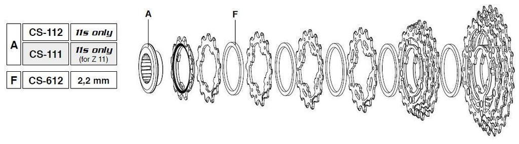 Campagnolo Casette Gear 13t 11 hitrost srebro