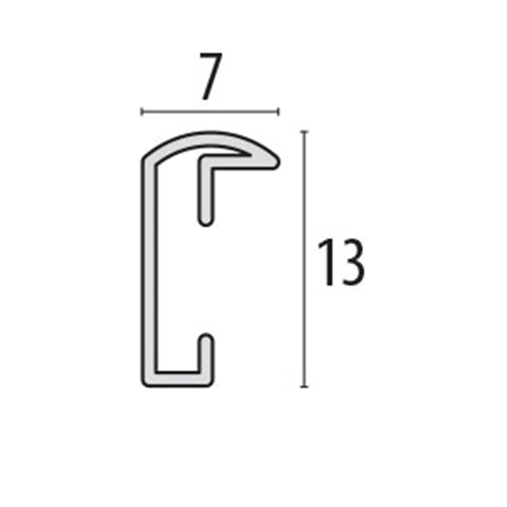 Moldura de foto zep al1b6 preto 40x50 cm