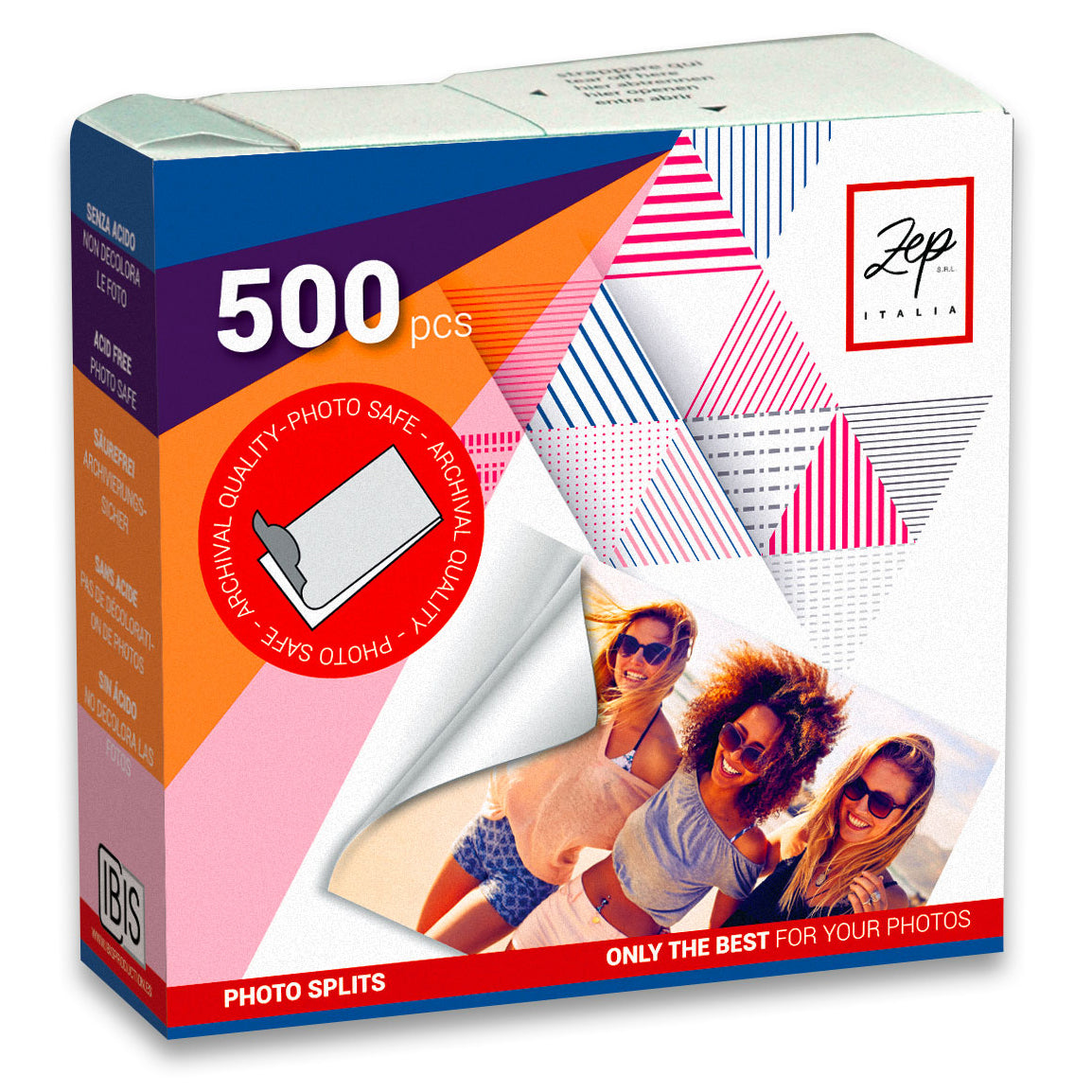 Zep Photo Pilkers Double -Sided BX500 500 stykker 13x17 mm