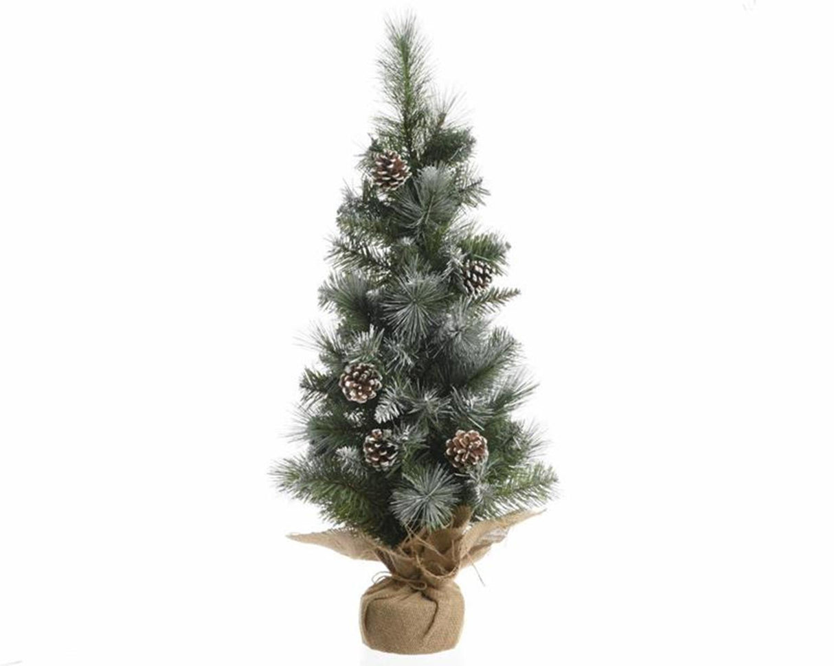 Everlands kerstboom frosted 75cm met deco
