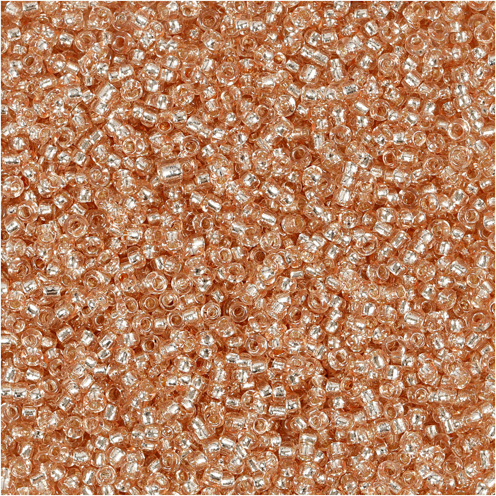 Creativ company rocailles, d 1,7 mm, afm 15 0, gatgrootte 0,5-0,8 mm, peach, 25 gr 1 doos