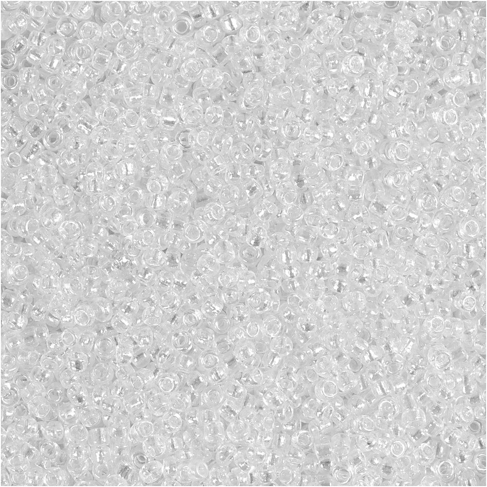 Creativ company rocailles, d 1,7 mm, afm 15 0, gatgrootte 0,5-0,8 mm, helder, 25 gr 1 doos