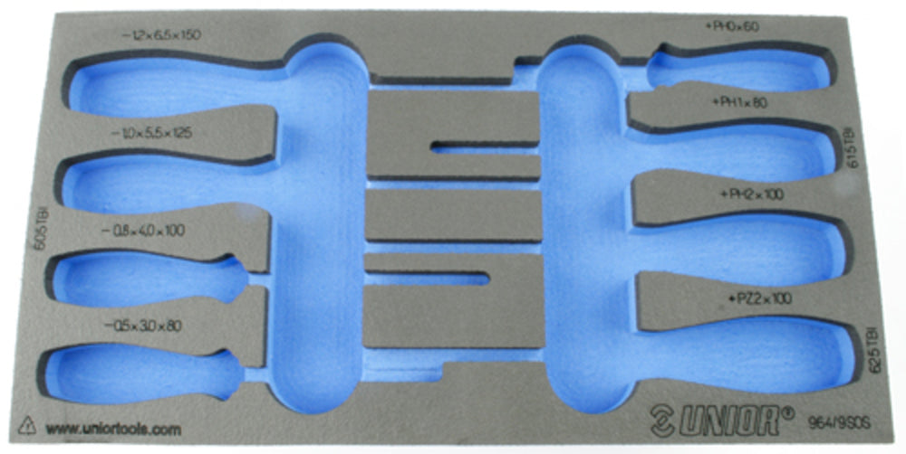 Unior foam inlay tool trolley