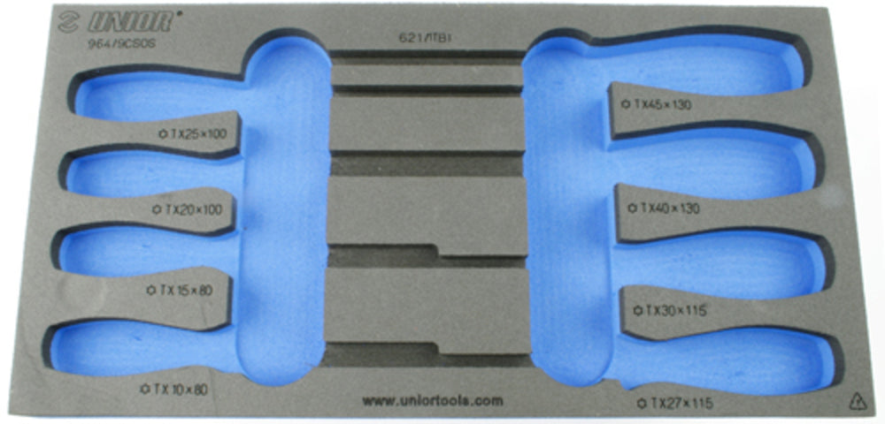 Unior foam inlay tool trolley