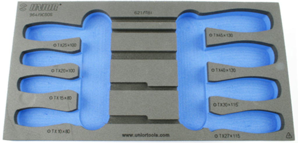 Unior foam inlay tool trolley