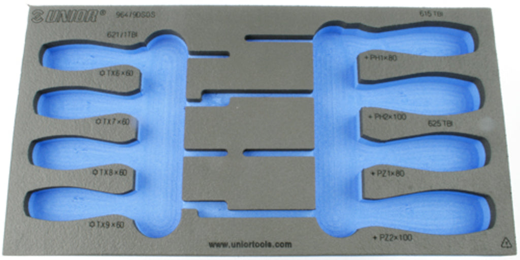 Unior foam inlay tool trolley