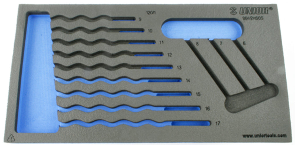 Unior foam inlay tool trolley