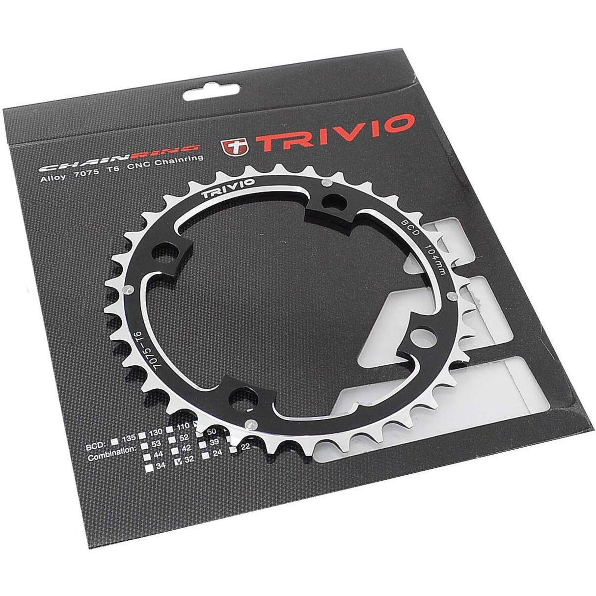 Trivio - MTB chainring 32t. 9 10 speed 104 bcd 4 arm