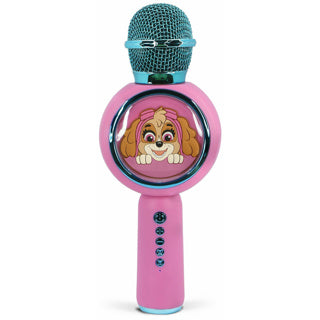 Micrófono de karaoke de patrulla de la pata