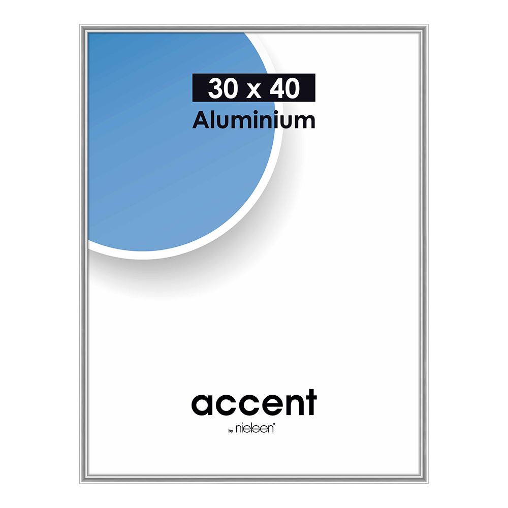 Nielsen Design Nielsen Photo Frame 59844 Accent Mat Silver 30x45 cm