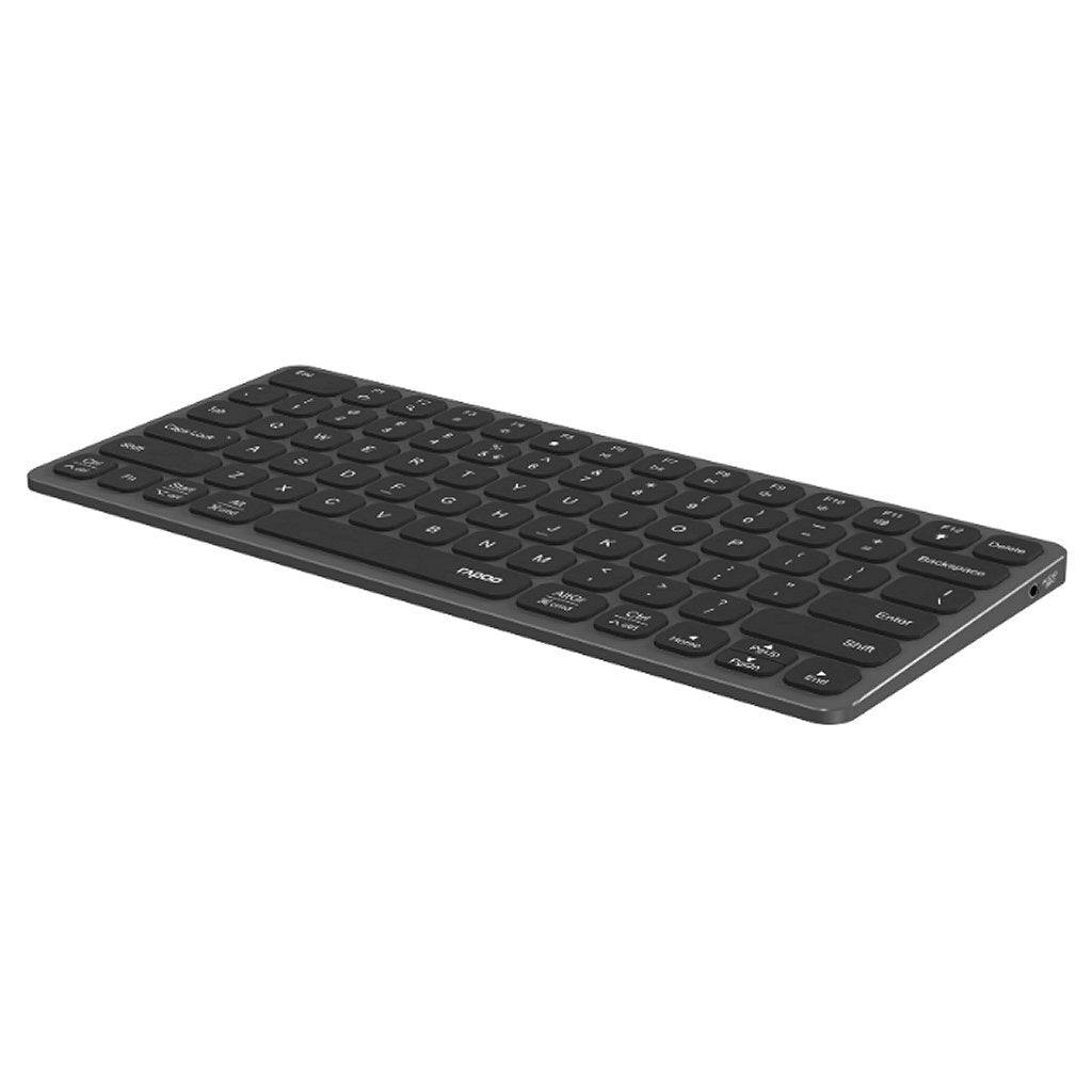 Rapoo uck-6001 teclado ultrafino 8 en 1 hub multipuerto USB-C negro