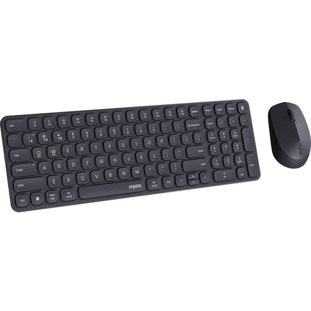 Rapoo 9310m combo set qwerty(nl) keyboard + mouse black