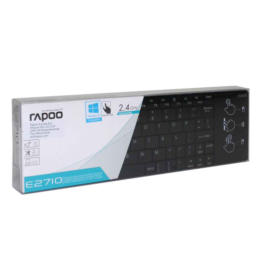Rapoo Tastatur Touch 2,4 GHz schwarz 2710