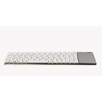 Rapoo E2710 2,4 GHz kabellose, ultraschlanke Multimedia-Tastatur mit Benutzeroberfläche, Weiß