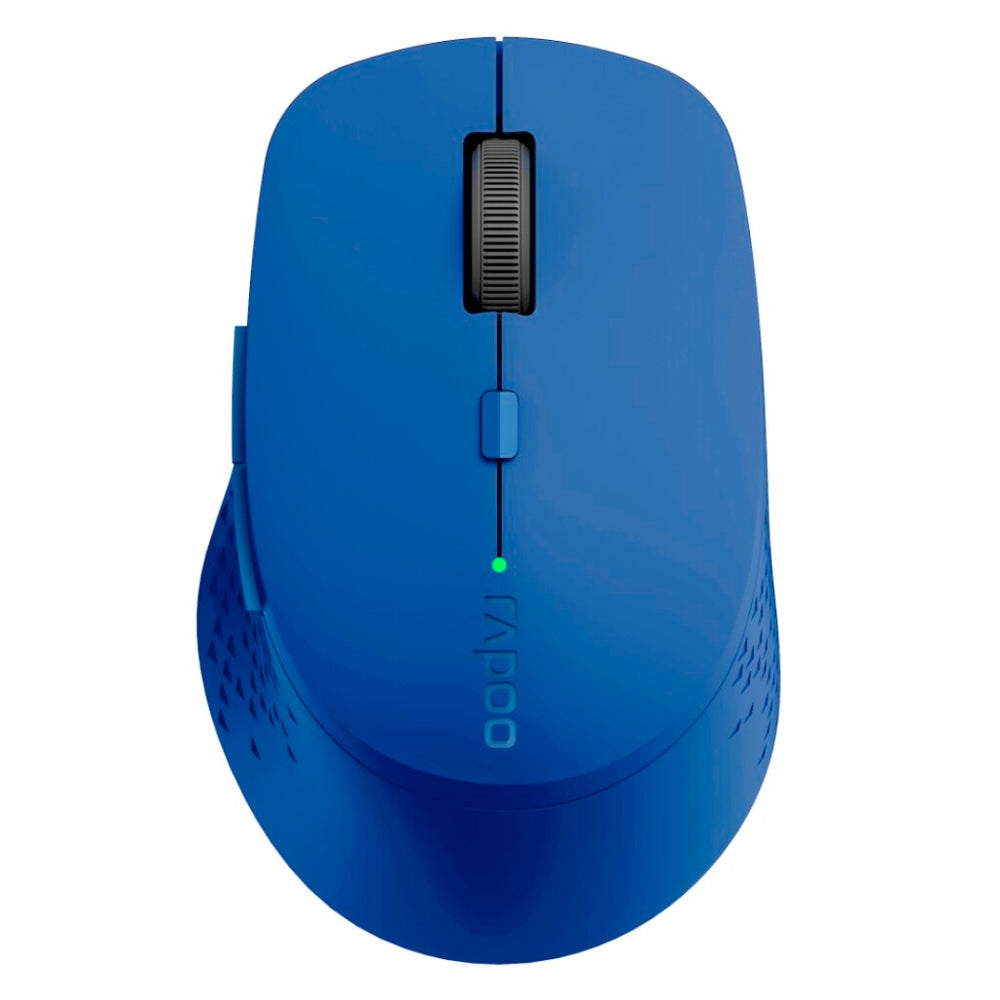 Rapoo m300 stille multimodus draadloze optische muis blauw