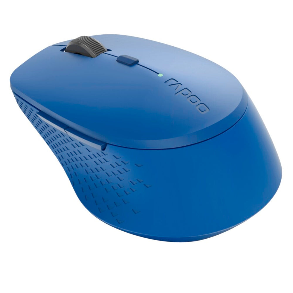 Rapoo m300 stille multimodus draadloze optische muis blauw