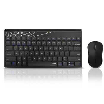 Rapoo Wireless Combo Set Toonboard und Maus Multi-Mode 8000m schwarzer QWERTY Us