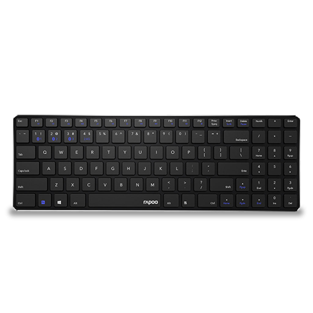 Rapoo Tastatur mm Slim Schwarz E9100M