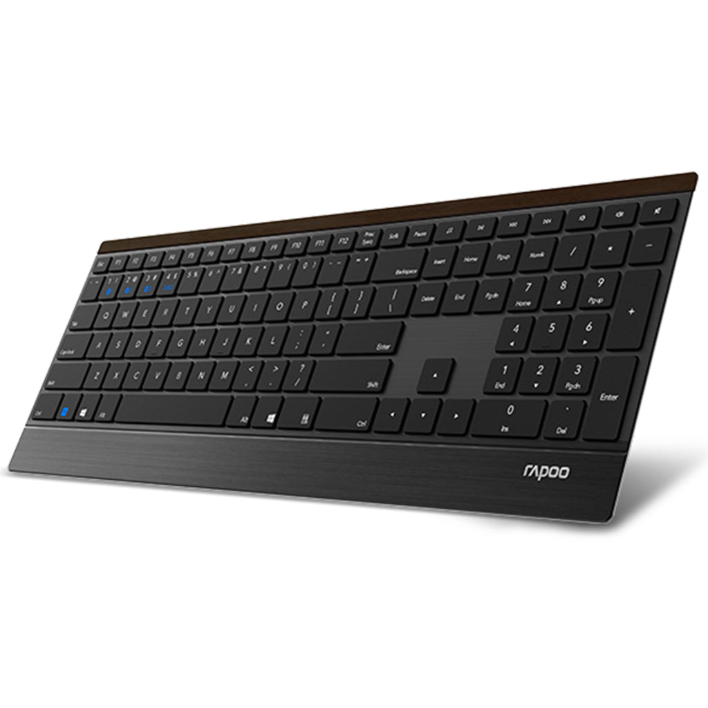 Rapoo Tastatur mm Slim Schwarz E9500M
