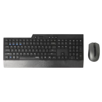Rapoo 8200T Multimodus Wireless Desktop Combo Conjunto de Black Qwerty US