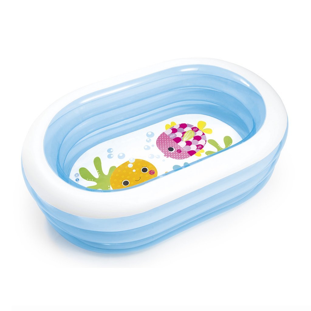 Uppblåsbar pool i oval form