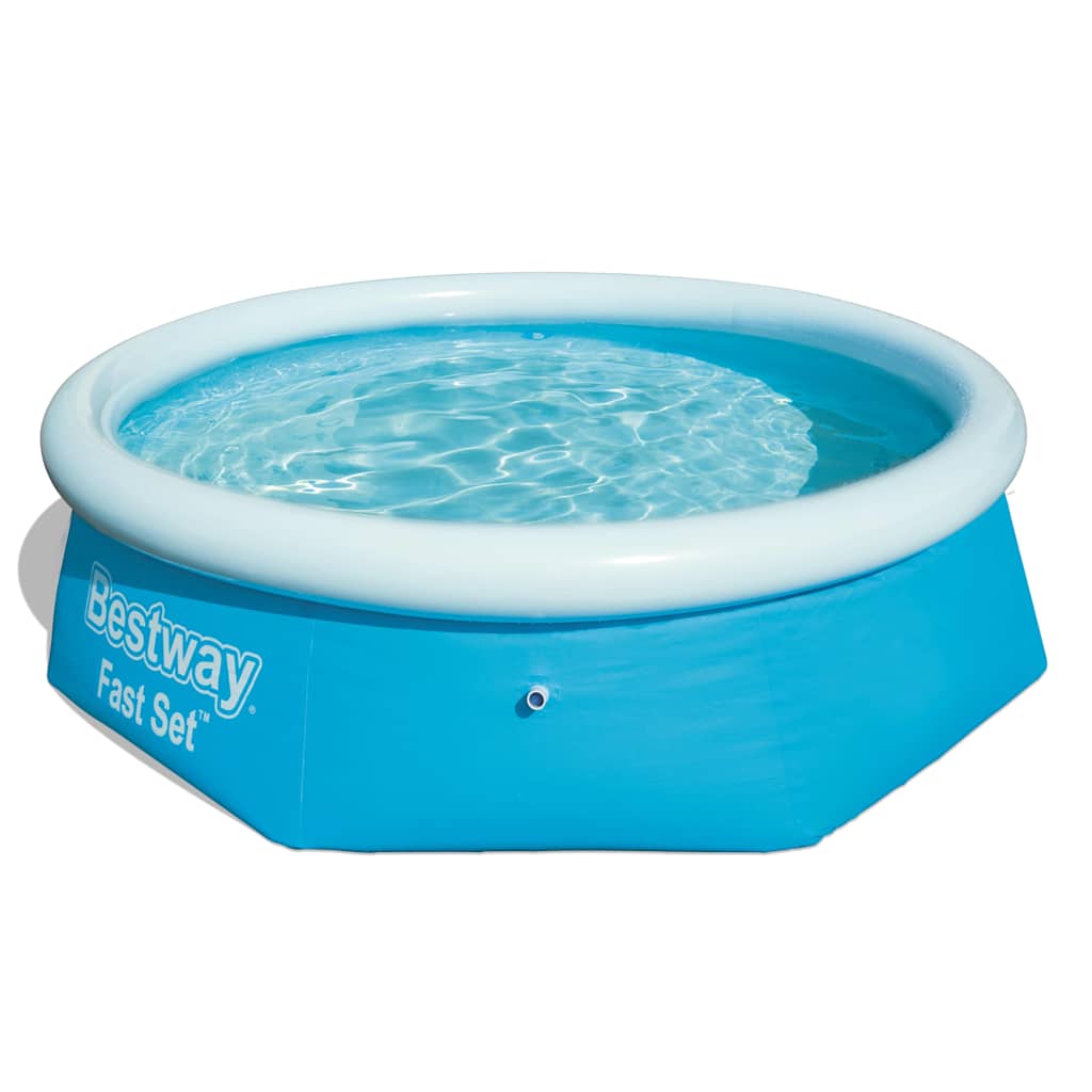 Bestway Swimming Pool Oppusterbar hurtigt indstillet omkring 244x66 cm 57265