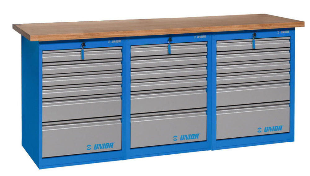 Unior workbench 3x6 drawers