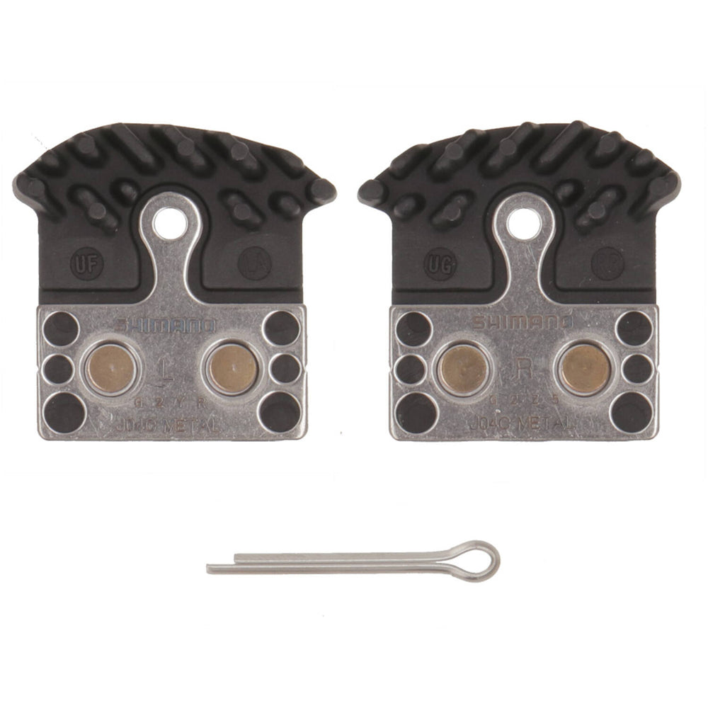 Bloc de frein à disque Shimano Ensemble de métal J04C avec ailettes de refroidissement