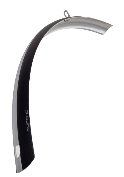 Curana Fender tosaigh 28 orlach plaisteach 46 mm airgead dubh neamhlonrach