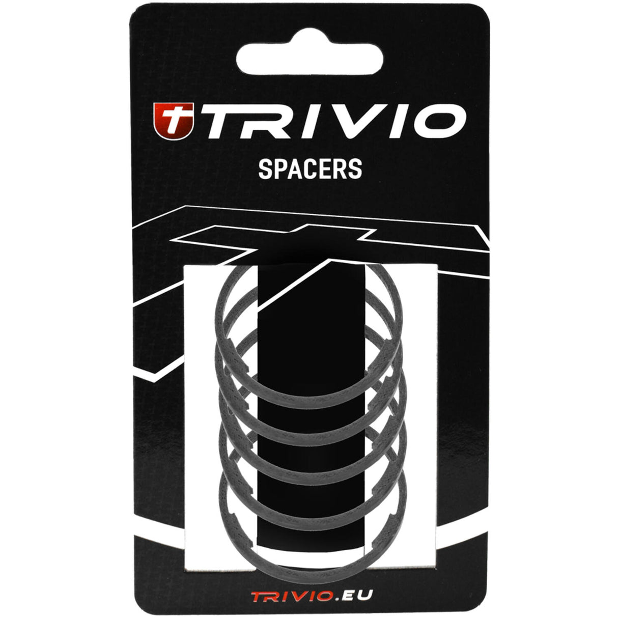 Trivio - spacer 2mm 1-1 8 carbon ud matte - 5 pieces