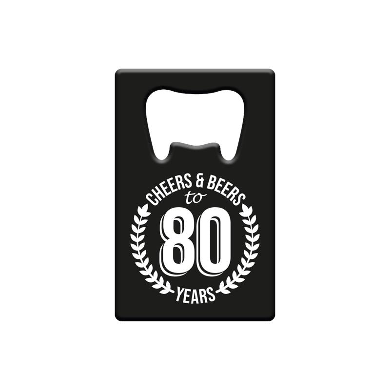 Kovový otvírák na láhve Paperdreams - 80 let