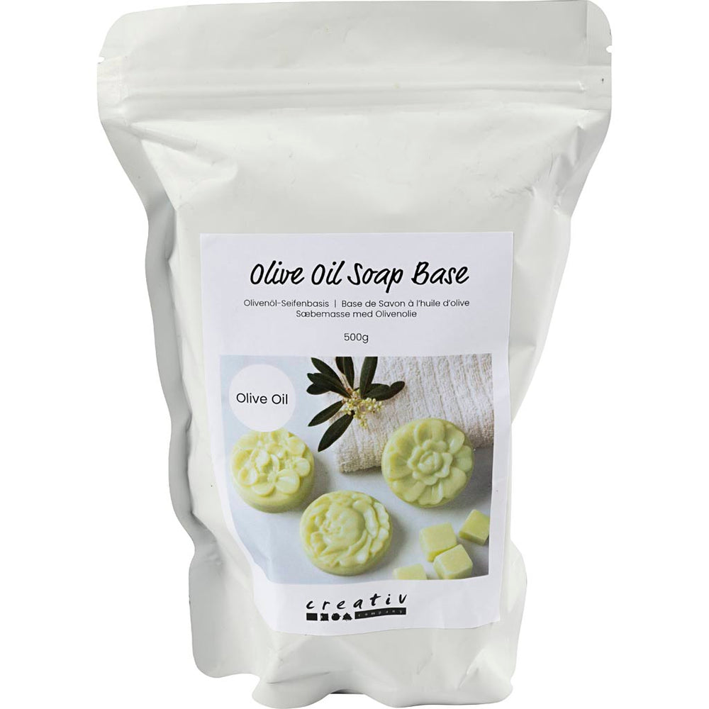 Creativ company olijfolie zeepbasis, granules, 500 gr 1 doos