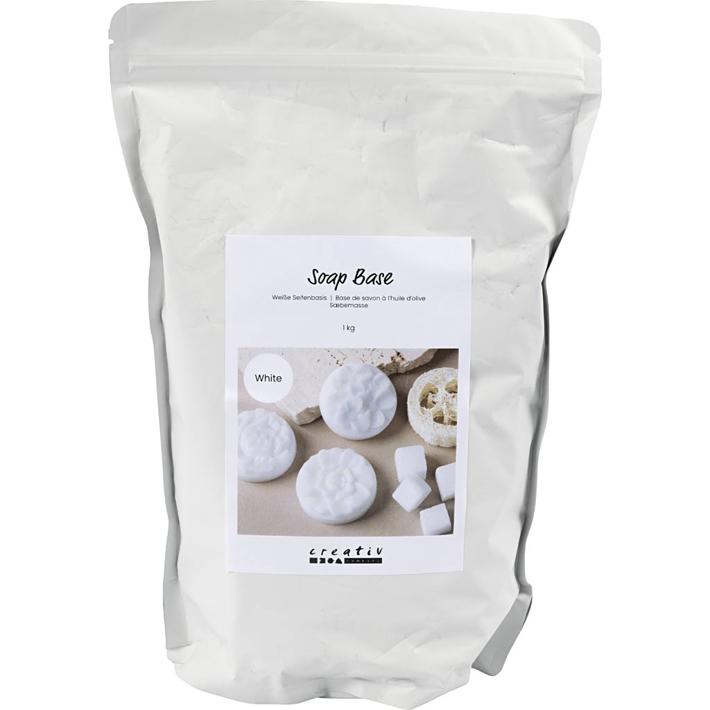 Creativ company witte zeep basis, granules, 1000 gr 1 doos