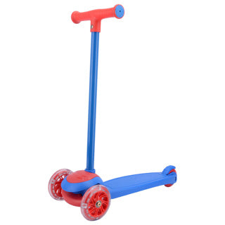 Alert step scooter three-wheeler blue red