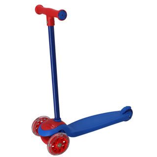 Alert step scooter three-wheeler blue red