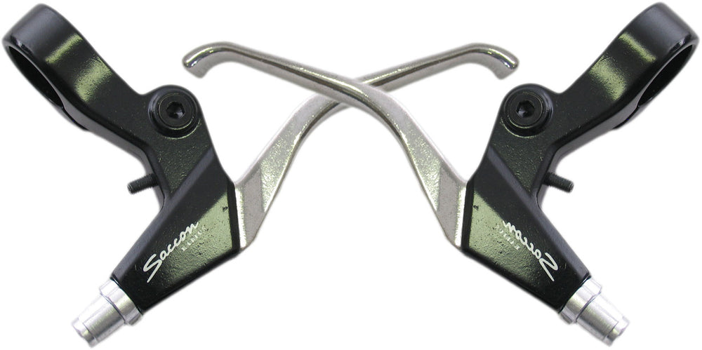 Sada vpredu V -Brake - 3 prsty - čierne striebro