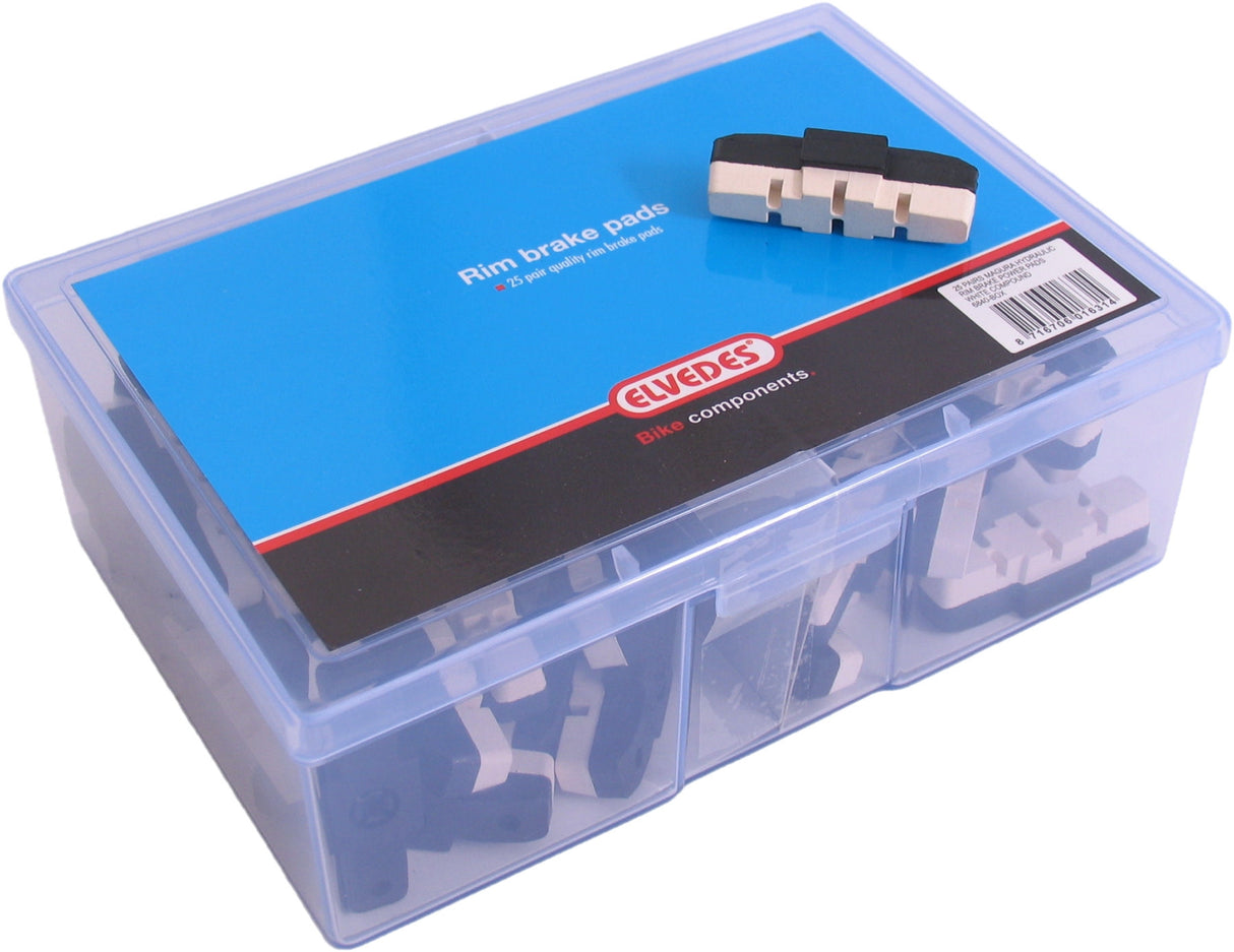 Stabdžių trinkelių rinkiniai Elvedes maitinimo trinkelės Magura HS11 HS33 - baltas mišinys (25 poros)