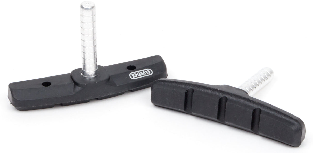 Pastilhas de freio cantilever 70 x 15 mm preto 2 pedaços