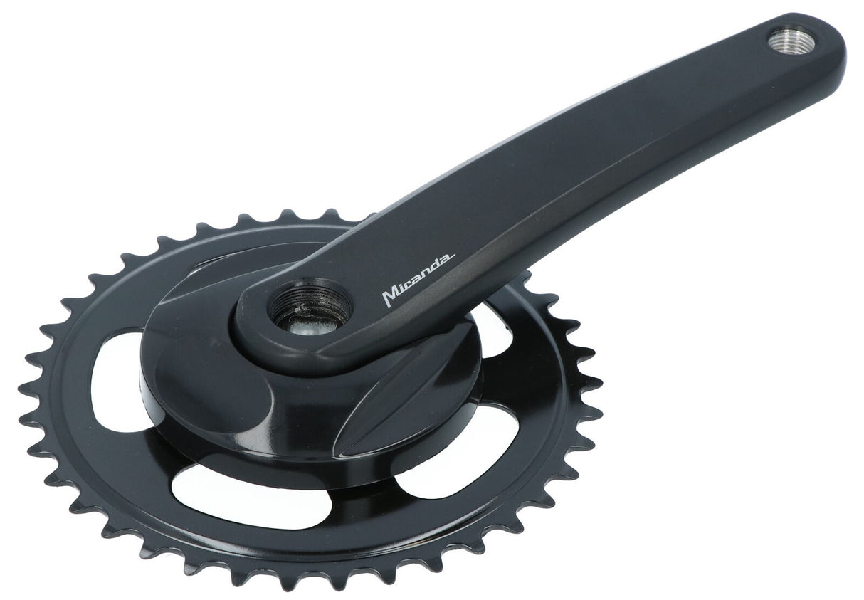 Miranda Crankset 38t Miranda 170mm Crank lámh le diosca 9.5cm dubh